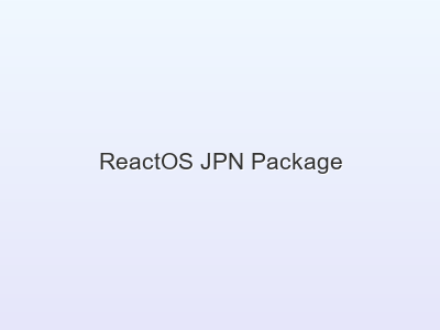 ReactOS JPN Package